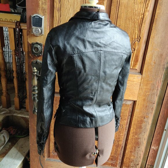 Roma  Corset Leather Jacket - Picture 2 of 6